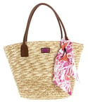 Mandarina Duck Seashell, Straw Bag Femme, Pink Bubble, Taille Unique