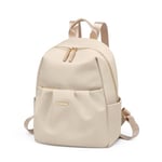 GOLF QUALITY Petit Sac à Dos Feminin Mini Sac a Dos Femme Elegant Leger Sacs à Main Portés Dos Femme Tendance Cartable Fille Backpack pour Voyage Loisir Collège Amande