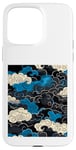 Coque pour iPhone 15 Pro Max Motif bleu au-dessus des nuages