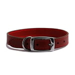 Ancol Heritage Collier en Cuir Rouge 20-26 cm Taille 1