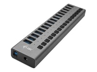 I-tec Usb 3.0 Charging Hub 16 Port + Power Adapter 90 W Grå