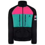 Nike Jordan Long Sleeve Black Zip Up Mens Winter Utility Jacket CT3380 010 Nylon - Size Medium