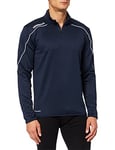 uhlsport Stream 22 1/4 Zip Top Type de Haut Enfant, Bleu Marine/Blanc, 8-9 Ans