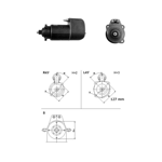 Starter 12V 3,6kW MS704x Volvo Penta