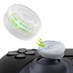 playvital Thumbs Cushion Caps Thumb Grips for ps5, for ps4, Thumbstick Grip Cover for Xbox Series X/S, Thumb Grip Caps for Xbox One, Elite Series 2, for Switch Pro Controller - Clear White