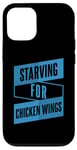 Coque pour iPhone 12/12 Pro Restauration rapide amusante et graphique de Starving For Chicken Wings