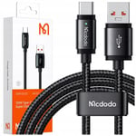 MCDODO USB-C KABEL SNABBLADDNING FOR SAMSUNG XIAOMI TYPE C 6A 120W 2M LED