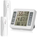 Suplong Wireless Thermometer Indoor Digital Temperature Sensor Fridge With 2 To