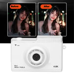 Digital Camera With Front And Rear Dual Lenses 48MP 1080P HD 8x Digital Zoo Set