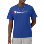 Champion Men's Big & Tall Classic Tee, C Script T-Shirt, Surf the Web, S