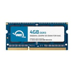 OWC Module de mémoire So-DIMM 204 Go PC8500 DDR3 Non ECC 1066 MHz 204 Broches pour MacBook Pro, MacBook, Mac Mini et iMac (OWC8566DDR3S4GB)