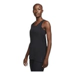 Nike W Yoga Layer Tank Vest Women's, Black/DK Smoke Grey, M