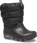 Crocs Classic Neo Puff Boot T Fashion, Black, 5 UK Child