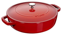 STAUB Cast Iron Chistera, Cherry, 24 cm