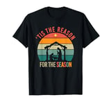 Tis The Reason For The Season Nativity Vintage Sunset T-Shirt