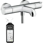 Mitigeur bain douche thermostatique Hansgrohe Ecostat 1001 cl chromé + nettoyant Briochin