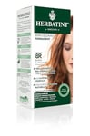 Herbatint Soin Colorant Permanent Cheveux 8R Blond Clair Cuivré - 150 ml, sans Ammoniaque, 100% Couverture Cheveux Blancs, Testé Dermatologiquement pour Peaux Sensibles,avec 8 Extraits Végétaux Bio