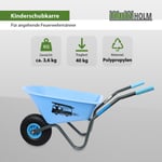 Brouette pour Enfant Bleu Pompier Pushcart Metallschubkarre Chariot