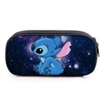 Barn Pojkar Flickor Lilo & Stitch Pennfodral Case blyertspåse Pennväska Skola Högskola Brevpapper Organizer Multifunktionell pennväska C