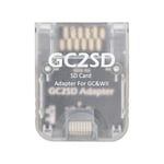 Adaptateur De Carte Micro Sd,Plug And Play,Lecteur De Carte Mémoire Professionnel Pour Console De Jeu Gamecube Wii,Accessoires - Type Transparent