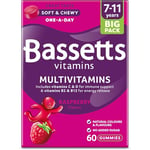 Bassetts Vitamins 7-11 Years Raspberry Flavour Multivitamins 60 Gummies