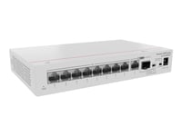 Huawei Ekitengine S110 Series S110-8P2st - Switch - 1 X Gigabit Sfp + 8 X 10/100/1000 (Poe+) + 1 X 10/100/1000 - Skrivbordsmodell, Rackmonterbar, Väggmonterbar - Poe+ (124 W)