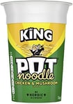 Pot Noodle Chicken and Mushroom Flavour, King Pot Size, Quick Filling Food, Ins