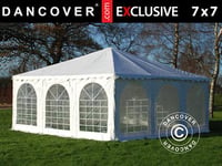 Pagode telt Exclusive 7x7m PVC, Hvit