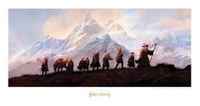 Lord of the Rings Print The Fellowship of the Ring: 20th Anniversary 59 x 30 cm