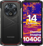 Fire 6 Telephone Portable Incassable,16GB+256GB/TF 2TB,Imagerie Thermique,10400 mAh 6,56"" HD+,50MP+8MP Android 14 Smartphone Incassable,Trois Fentes pour Cartes,IP68/IP69K/OTG/GPS.[U318]