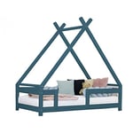 Benlemi Lit cabane Enfant TAHUKA 120 x 200 Vert pétrole