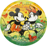 Mickey Mouse Mickey & Minnie - Pizza Plate Set Plate multicolour