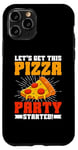 Coque pour iPhone 11 Pro Let's Get This Pizza Party Started Pizza Birthday