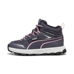 PUMA Evolve Trail PS Sneaker, Galactic Gray-Mauved Out, 34 EU