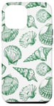 iPhone 14 Pro Max Green ink Seashell Starfish Ocean Beach Sea Case