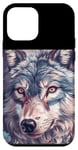 Coque pour iPhone 12 mini Majestic Floral Wolf La beauté de la nature rencontre l'esprit féroce