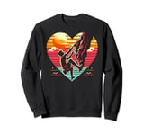 Mountain Rock Climbing Heart Rock Climbing Climber Sweatshirt