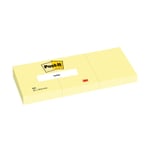 Post-it lappar 38mm x 51mm | 3M | gul | 100 ark | 3st