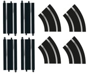Scalextric C8198 Scalextric Standard Straight and R2 Curve Track Extension Pack