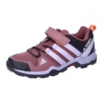 adidas Terrex AX2R Hook-and-Loop Hiking Shoes, Quiet Crimson/Silver Dawn/Amber Tint, 2.5 UK