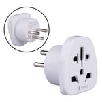 Israel Adapter Travel Type H Plug to UK, US USA American, AUS Australia, EU Europe European, Asia, China, Canada, Japan, Thailand, Ireland Adaptor Universal Worldwide Socket International 3 Pin Prong