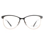 Ted Baker Cat Eye Womens Black and Rose Gold TB2255 Aure Metal (archived) - One Size