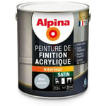 Alpina - Peinture Acrylique Multisupports - Satin Couleur: Bleu polaire - Conditionnement: 2.5L