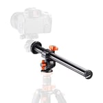 K&F Concept Camera Tripod Boom Arm Stand Fixable External Multi-Angle Center Column Extension Arm(32cm Length, Load Capacity of 5kg) Tilting Rotation for Outdoor Studio Macro Over Head Shooting