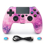PS4 Controller for Playstation 4/Pro/Slim/PC Laptop,Touch Panel Joypad with Vibration, Bluetooth Wireless Gamepad for PlayStation 4,Instantly Timely Manner to Share Joystick,Pink