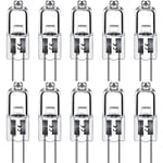 G4 halogenlampor 10W 12V - Varmvitt - 10-pack 10W 10W 10 pcs