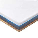 Inofia Surmatelas en gel 140 x 200 cm - Hauteur 8 cm - Deux niveaux de dureté H3 et H4 - Certifié Oeko-TEX® - Surmatelas en mousse à mémoire de forme pour lits à sommier tapissier, caravanes et lits