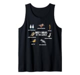 Dirty Birds Of The World Birding Bird Watching Bird Lover Tank Top