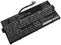 Kompatibelt med Acer Chromebook R11 C738T-C60Q, 10.8V, 3450 mAh