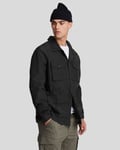 Lyle & Scott Mens Field Jacket in Black Cotton - Size Medium